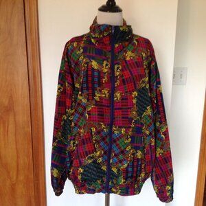 Vintage Rousso Bomber Jacket Womens Large Plaid Pockets